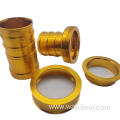 Custom CNC golden anodized parts